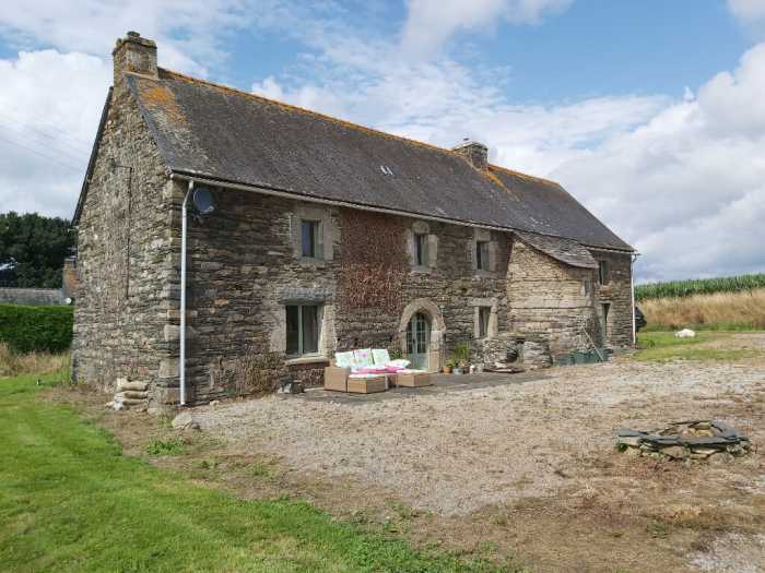 UNDER OFFER AHIB-1-YL-3198 Laniscat 22570 18th Century Stone 3 Bed Longere with Outbuildings in Quiet location with 2 acres